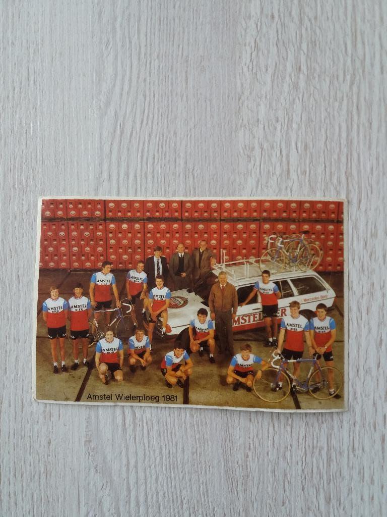 sticker Amstel Wielerploeg 1981, Verzamelen, Stickers, Ophalen of Verzenden, Zo goed als nieuw, Sport