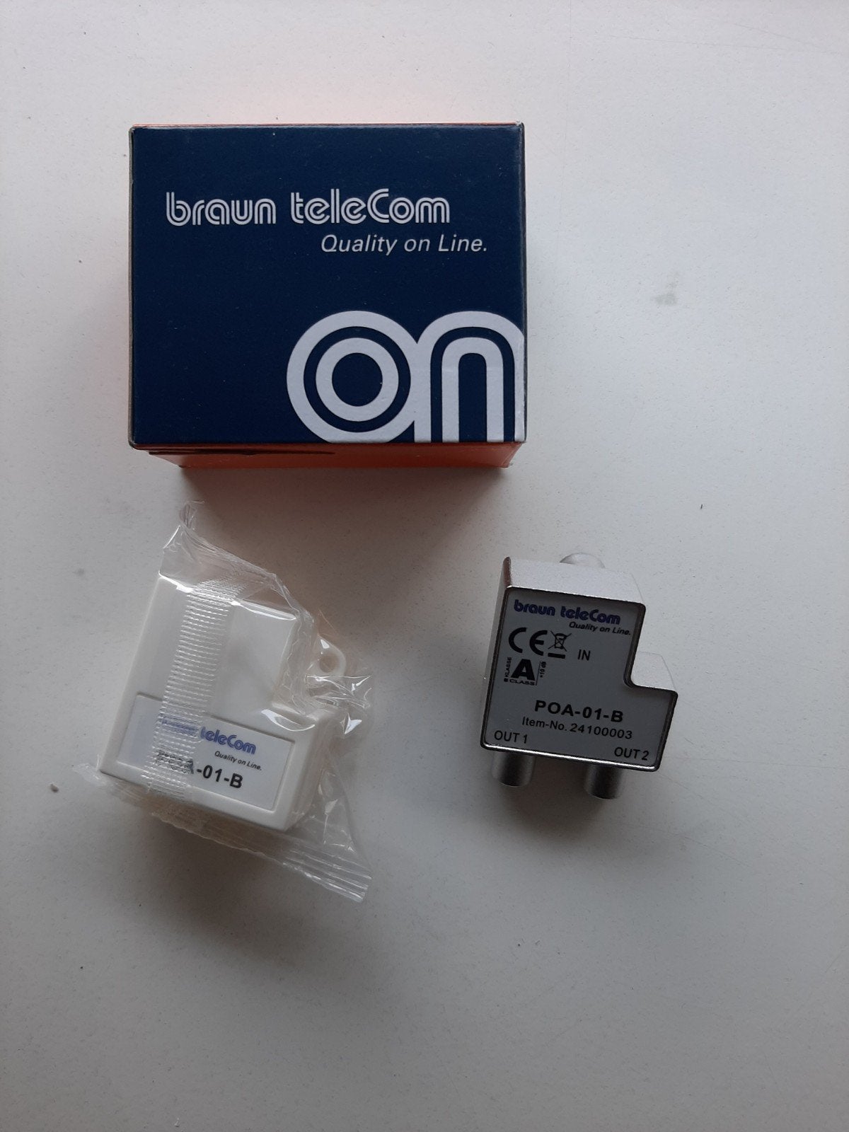 braun telecom splitter POA-01-B, Ophalen, Nieuw, Minder dan 2 meter, Overige kabels
