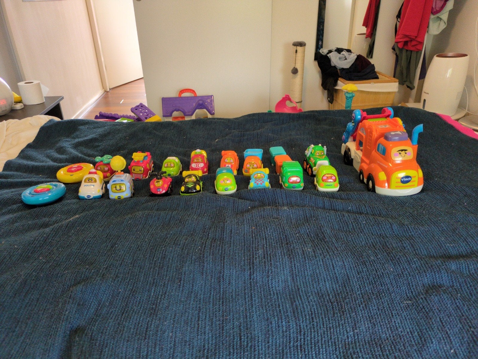 Grote set VTech Toet Toet Auto's met takelwagen, Ophalen, Gebruikt, 2 tot 4 jaar