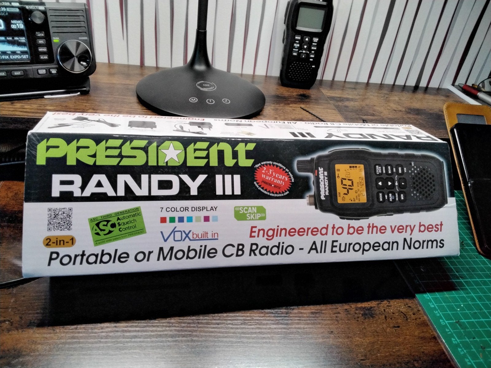 President Randy 3 portofoon, Telecommunicatie, Zenders en Ontvangers, Ophalen of Verzenden, Zo goed als nieuw