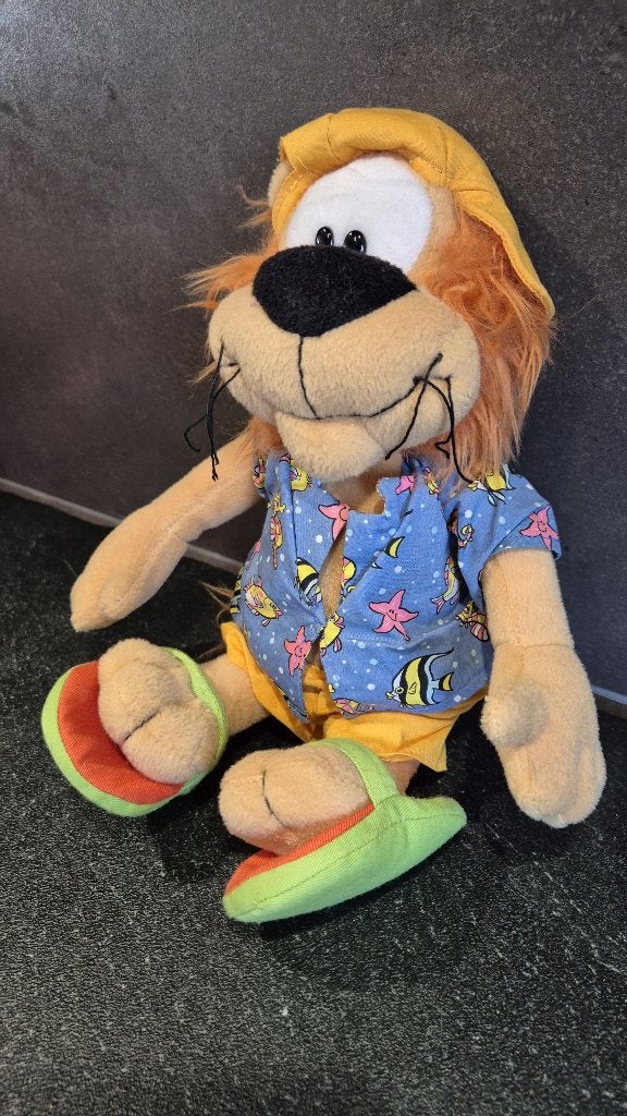Loeki de Leeuw knuffel, strand, 32cm. T9, Tweedehands verkoop, Tweedehands verkoop, Gebruikt, Overige typen