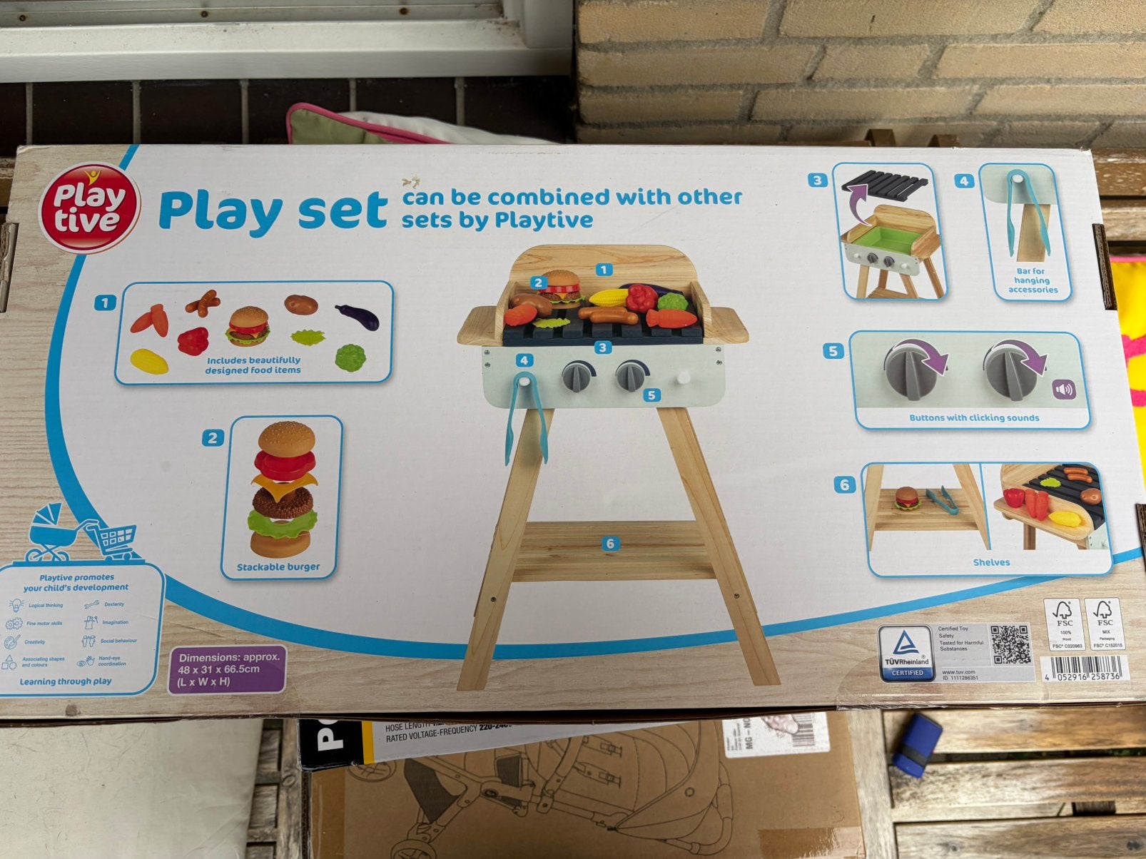 Playtive Speelset BBQ met accessoires, Ophalen, Nieuw, Jongen of Meisje