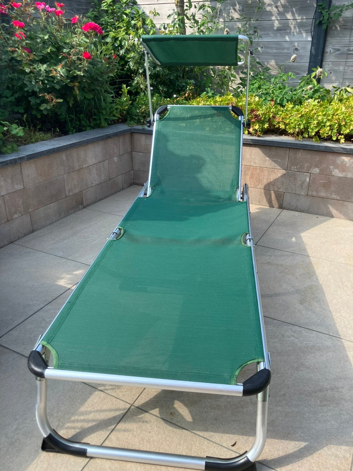 Stretcher met zonnedakje, Tuin en Terras, Ligbedden, Ophalen, Zo goed als nieuw