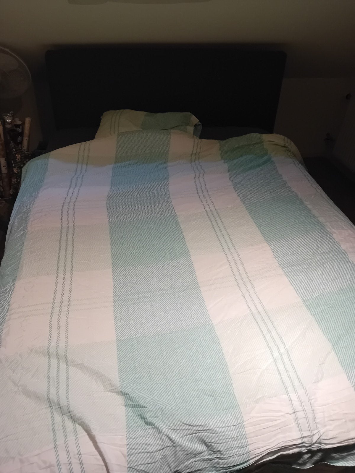 Boxspring tweepersoons, Huis en Inrichting, Ophalen, Boxspring met hoofdbord, Tweepersoons, 140 cm