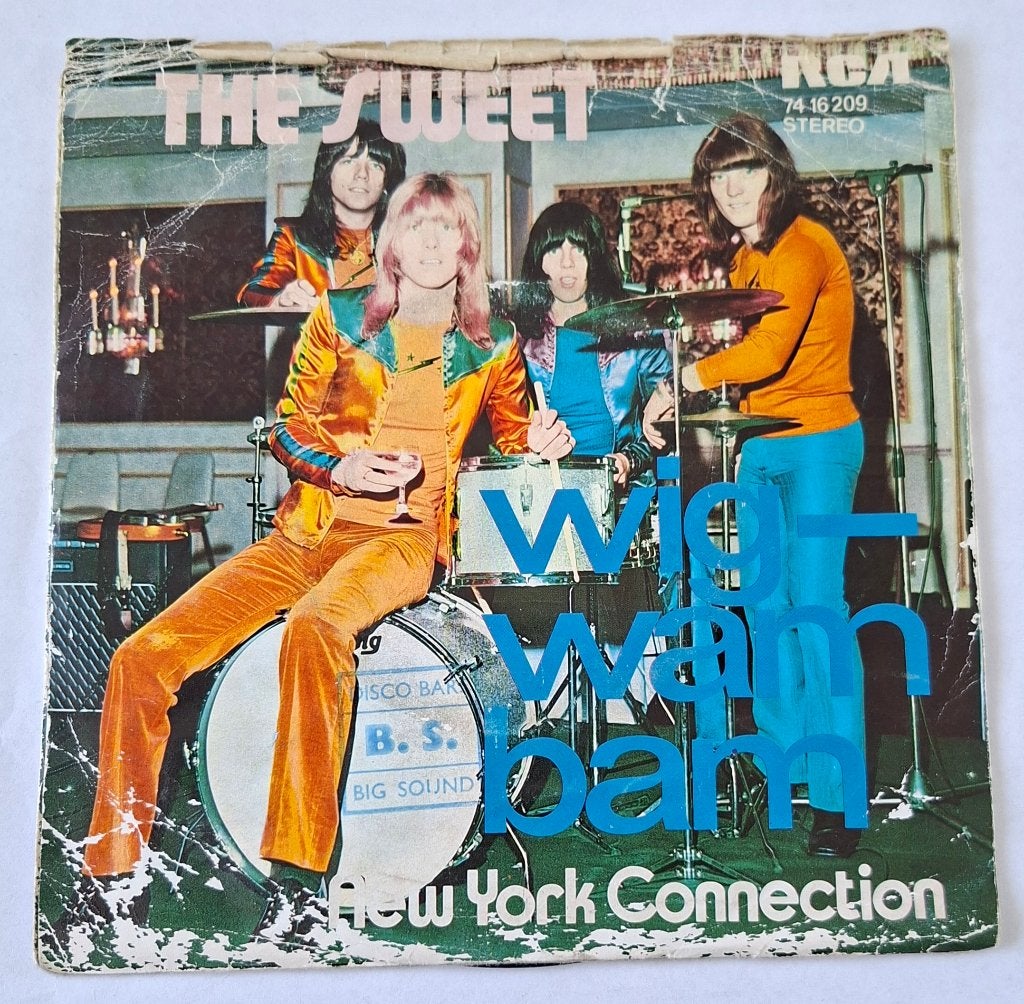 The Sweet - Wig-wam bam, Cd's en Dvd's, Vinyl Singles, Gebruikt, Pop, Overige typen, Ophalen of Verzenden