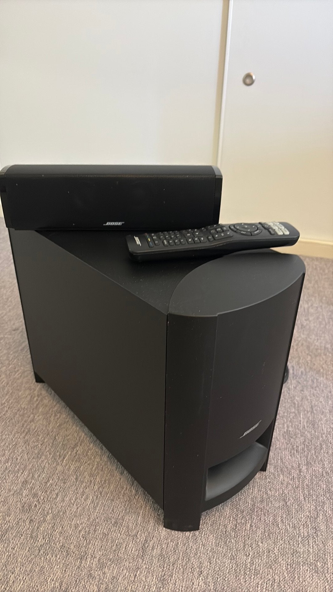 Bose CineMate 15 Home Cinema Soundbar + bassmodule, Ophalen, 120 watt of meer, Bose