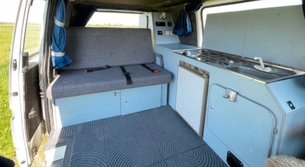 Camper interieur slaapbank keuken ford transit reimo, Ophalen, Gebruikt