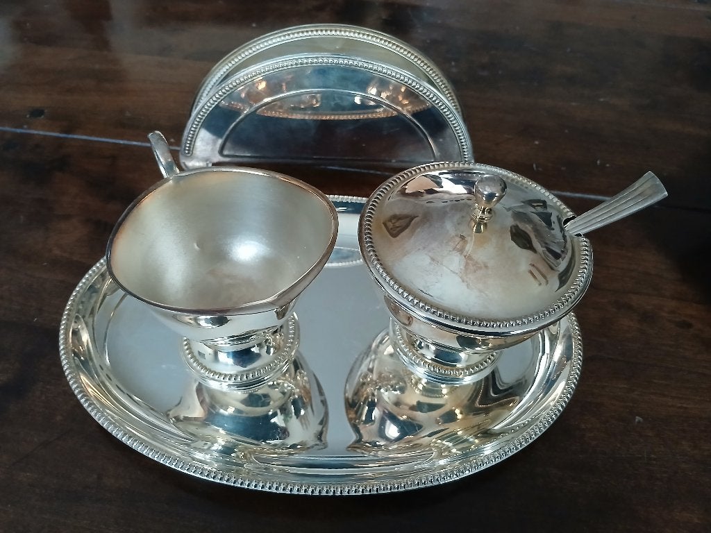Verzilverde roomstel van D.E., Ophalen of Verzenden