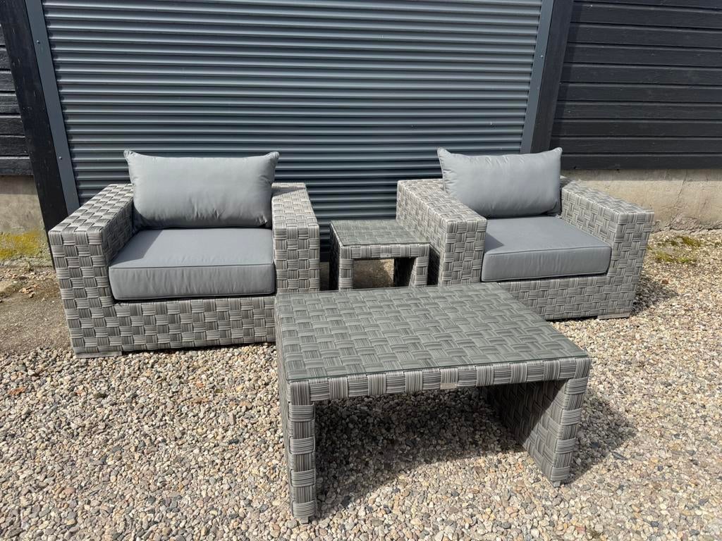 Tuinstoelen van het merk Artie incl. bijzettafel en tafel, 2 zitplaatsen, Bijzettafel, Ophalen of Verzenden, Zo goed als nieuw