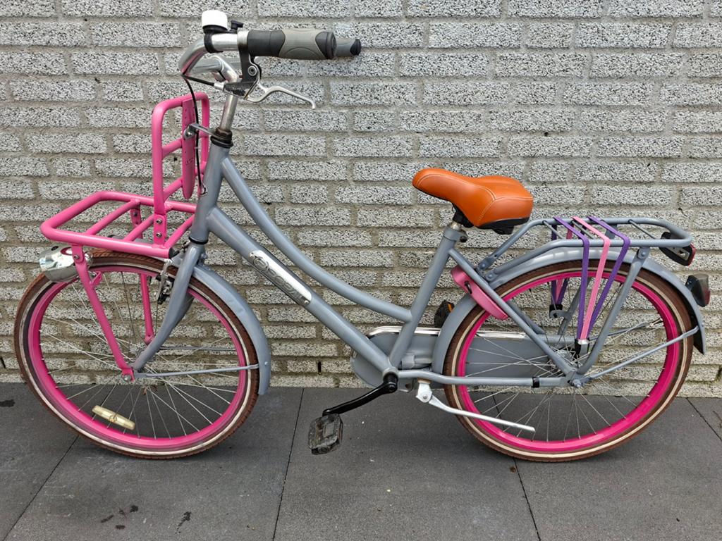 meisjes fiets 24 inch popal nette staat, Ophalen, Zo goed als nieuw, 24 inch, Handrem