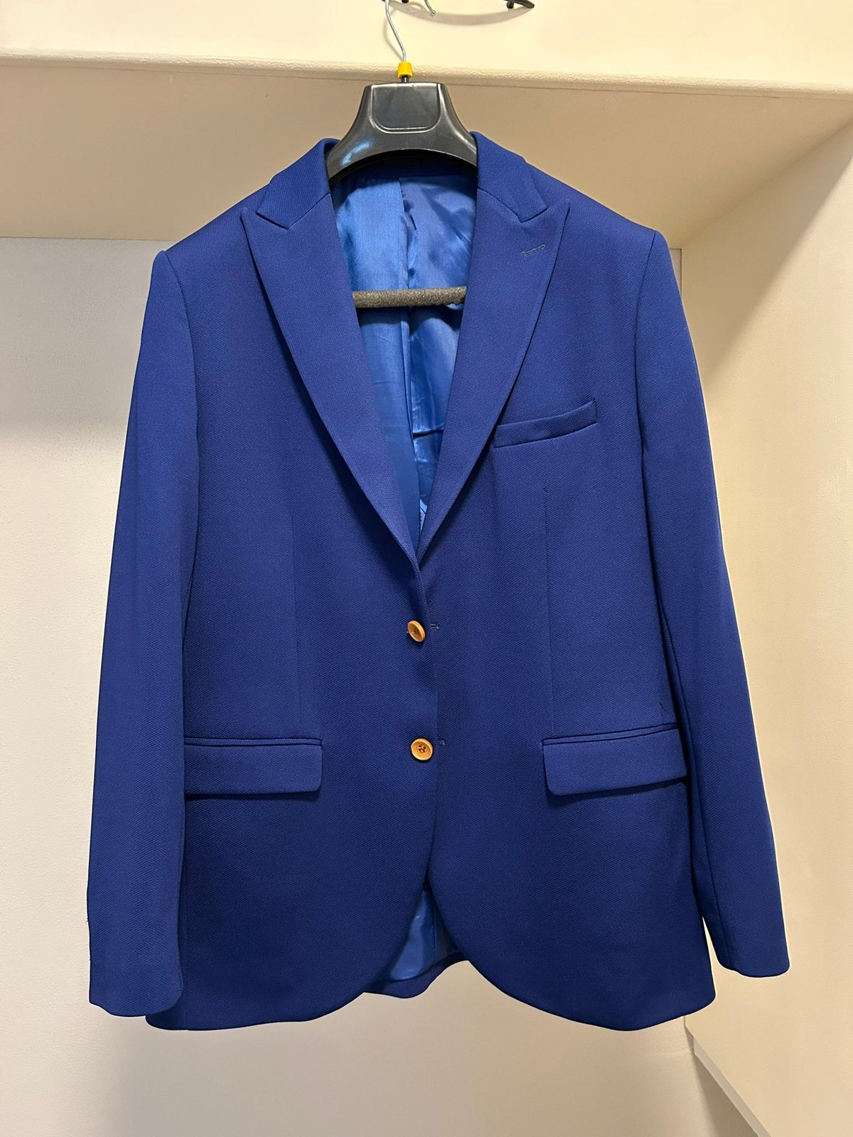 Heren 3-delig pak, maat 48/52, Ophalen, Zo goed als nieuw, Maat 48/50 (M), Blauw