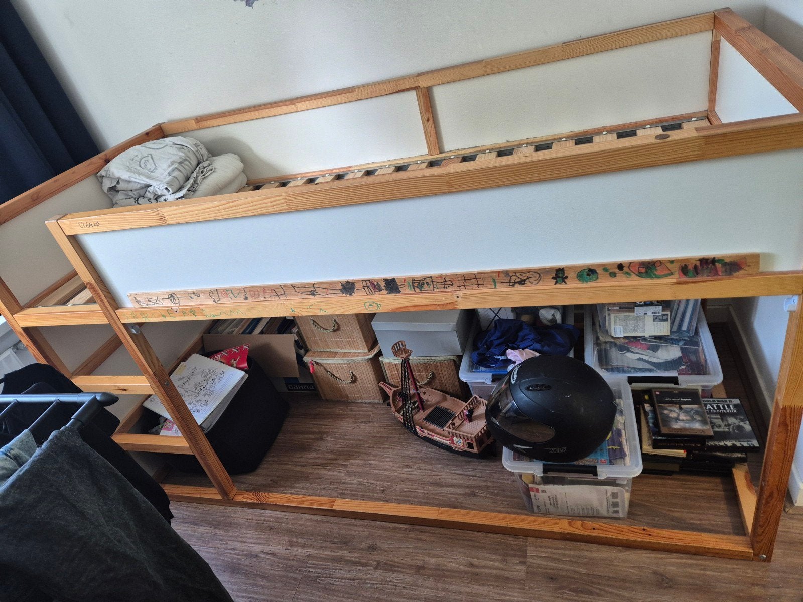 IKEA KURA omkeerbaar bed, Gebruikt, 90 cm, Ophalen of Verzenden, 200 cm