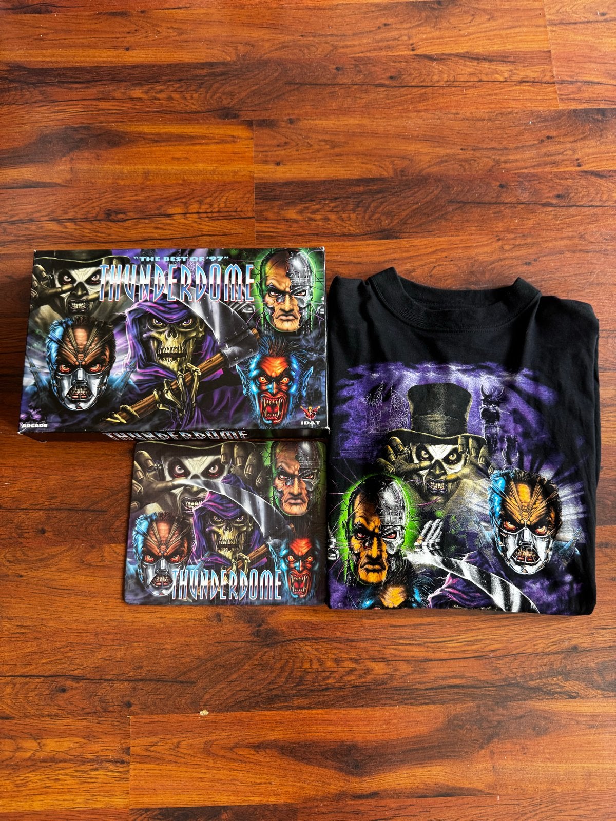 Thunderdome Best Of 97’ BOX  Longsleeve T-shirt Gabber, Ophalen, Gedragen, Maat 56/58 (XL), Zwart