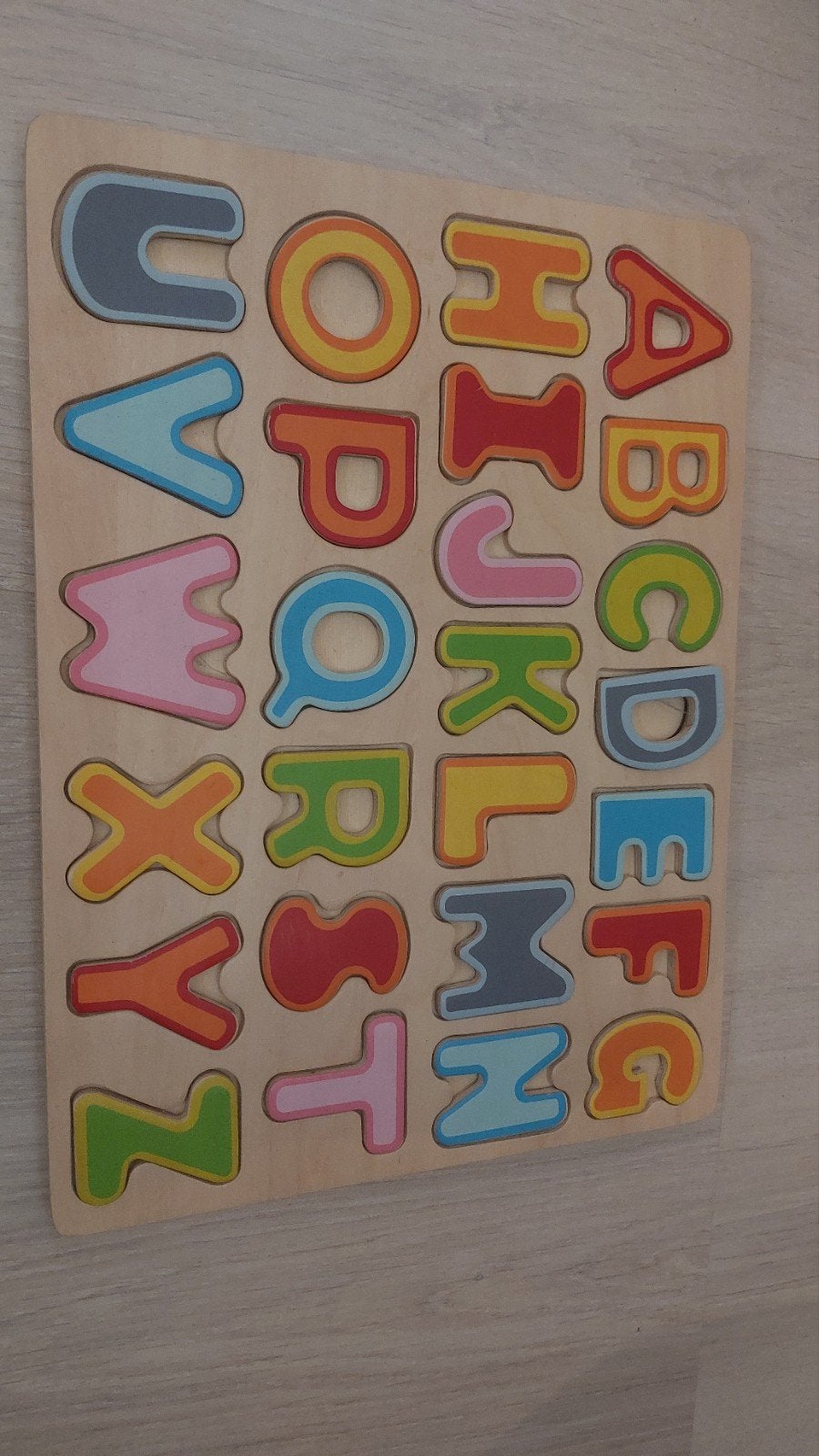 Houten alfabet puzzel - Leer letters spelenderwijs, Kinderen en Baby's, Ophalen, Gebruikt, Taal en Lezen