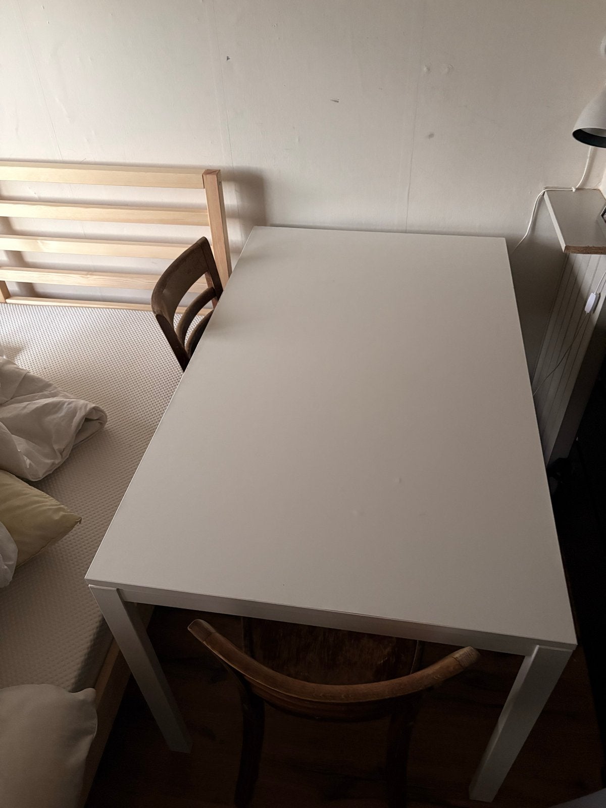 IKEA VIHALS Tafel - Wit, 125x74 cm, Ophalen, Gebruikt, 100 tot 150 cm, 50 tot 100 cm