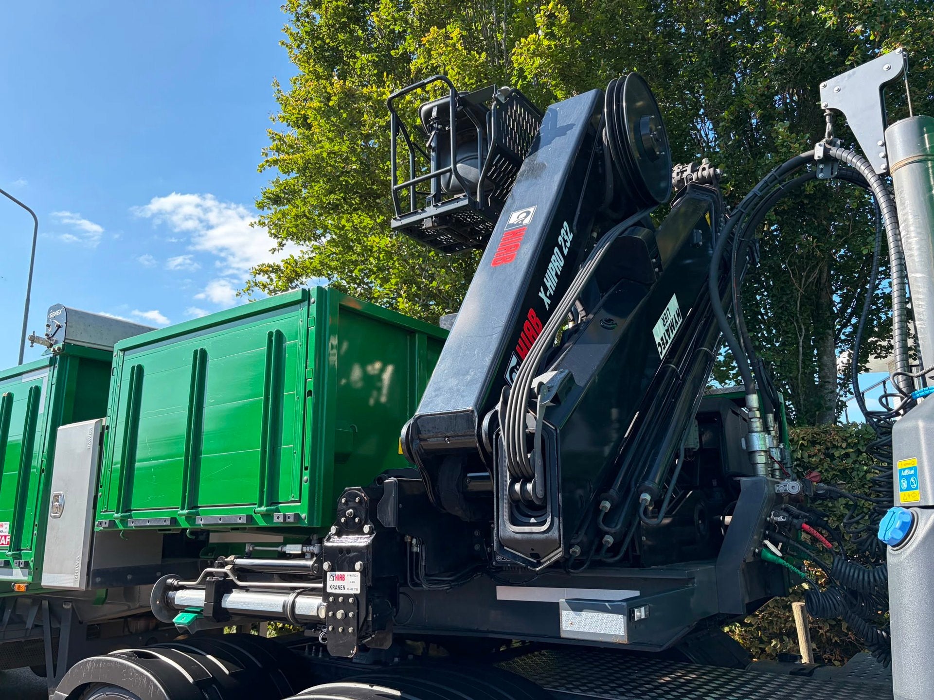 Volvo FH500 6x2 , KWB oplegger , HIAB kraan , Mol kipper , 2, Auto's, Vrachtwagens, Automaat, 510 pk, Origineel Nederlands, Bedrijf