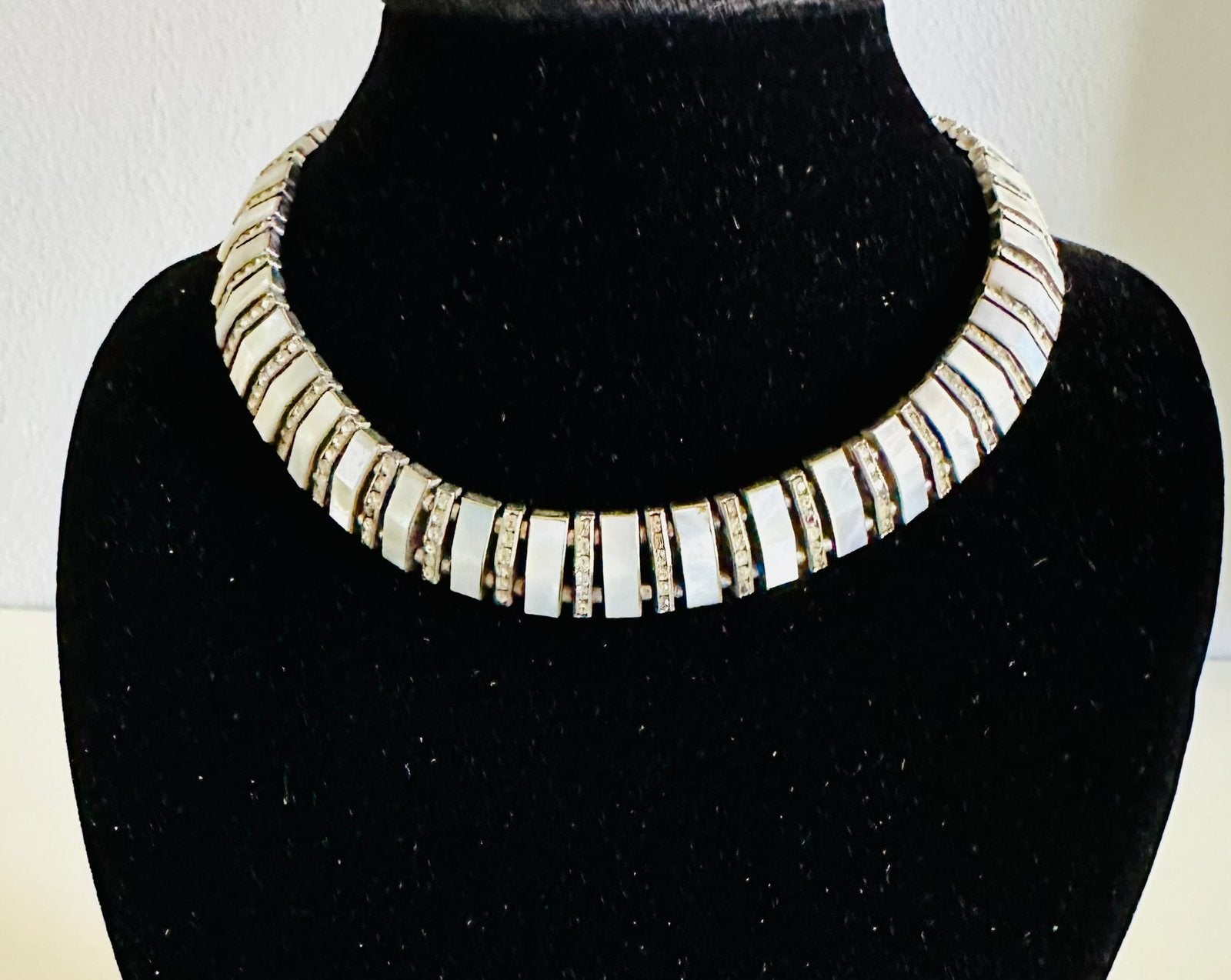 Vintage choker ketting collier Esha Randel, Ophalen of Verzenden, Overige materialen