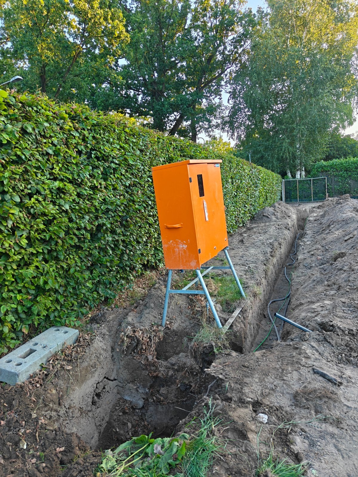 bouwstroom kast met aardpen, Ophalen, Nieuw