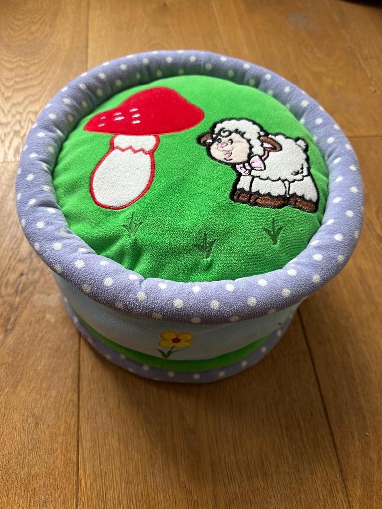 Zachte Baby Speelrol met Schapen en Paddenstoel, Kinderen en Baby's, Speelgoed | Babyspeelgoed, Ophalen of Verzenden, Zo goed als nieuw