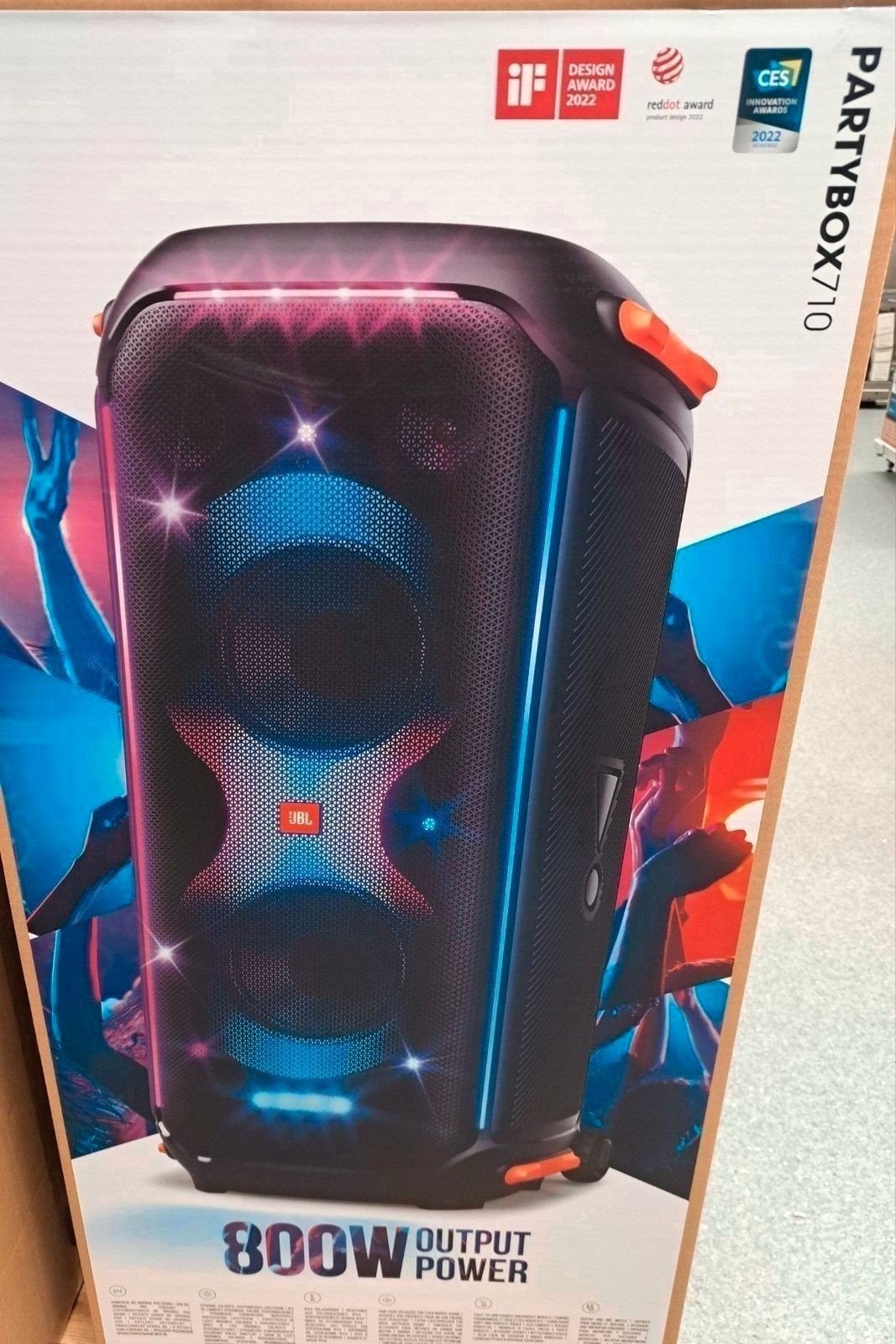 Te Huur JBL Partybox 710 met 2 Microfoons, Ophalen, Zo goed als nieuw, Overige