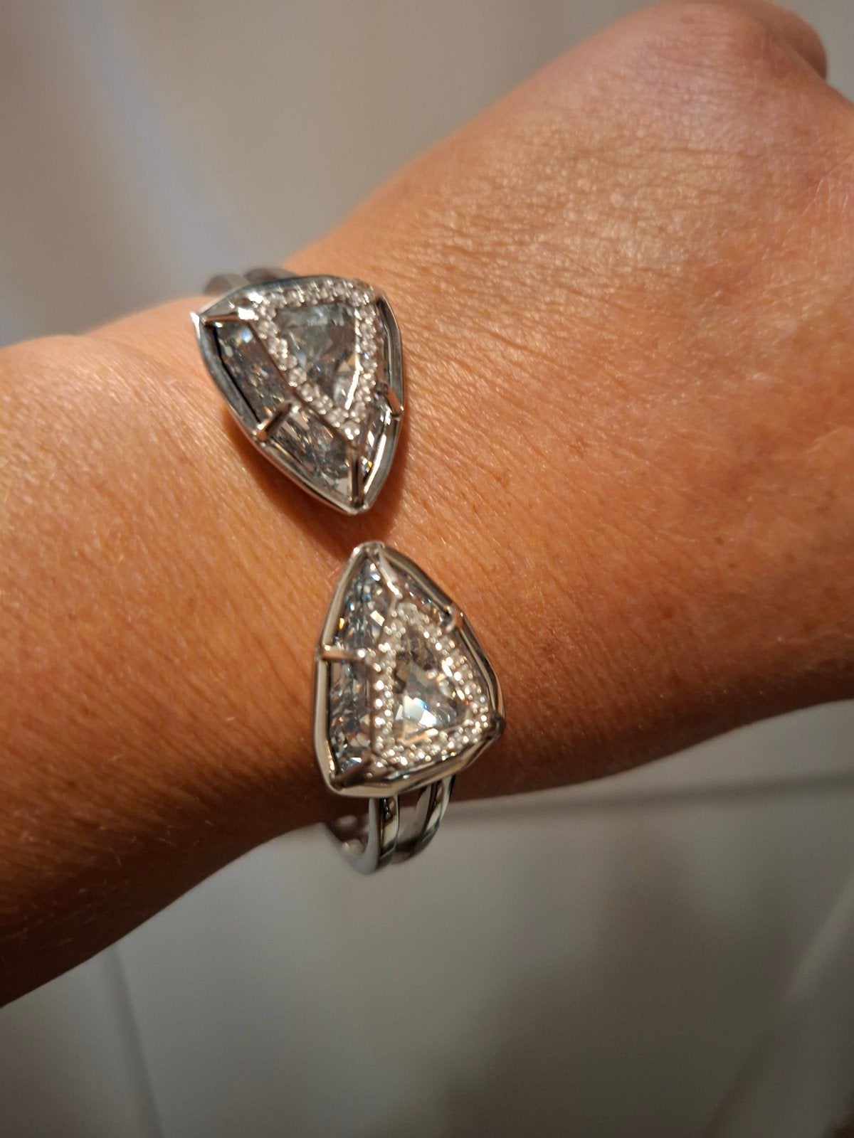 Swarovski armband met kristallen - Zo goed als nieuw, Sieraden, Tassen en Uiterlijk, Overige materialen, Met kristal, Ophalen of Verzenden