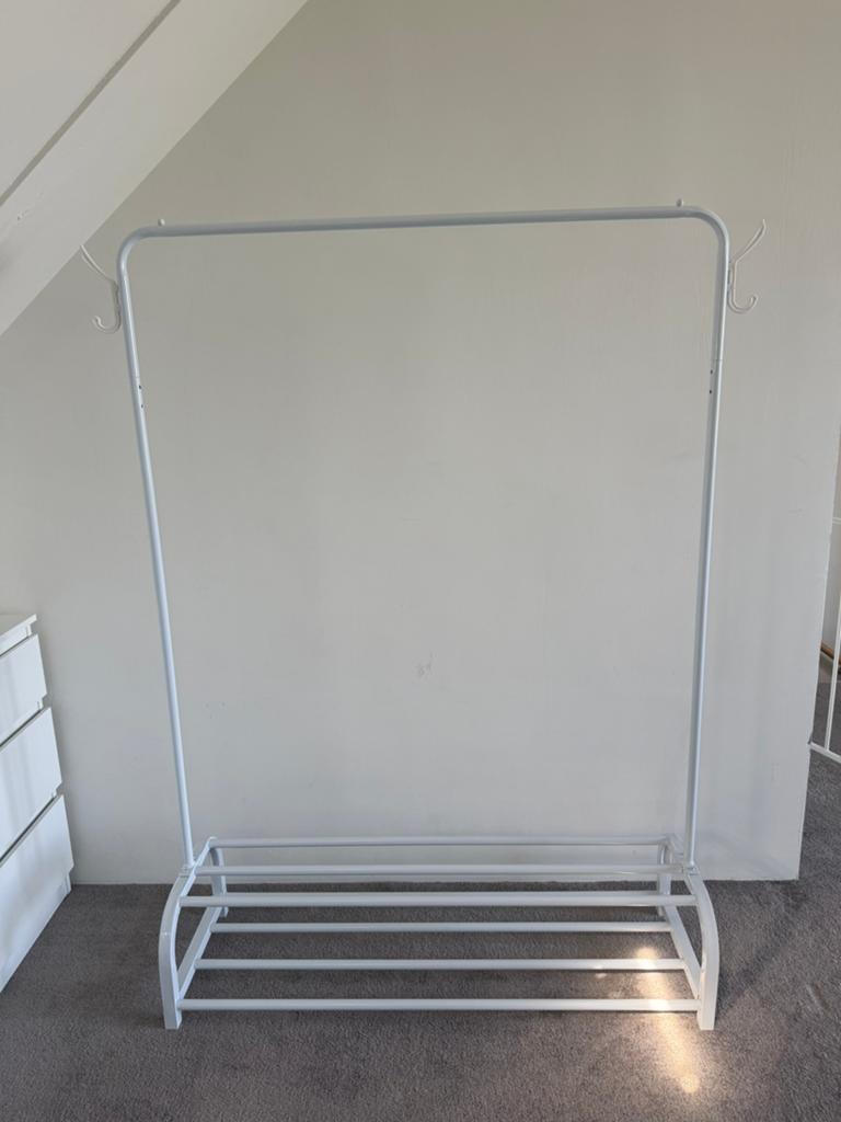 kledingrek 110x33x150 cm — met schoenenrek en haken, Kleding | Dames, Kledingrekken, Ophalen, Zo goed als nieuw