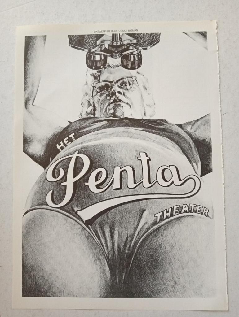 Penta Theater affiche ontwerp Ida Rijper/Daan Nieman, Ophalen of Verzenden, Zo goed als nieuw, A1 t/m A3