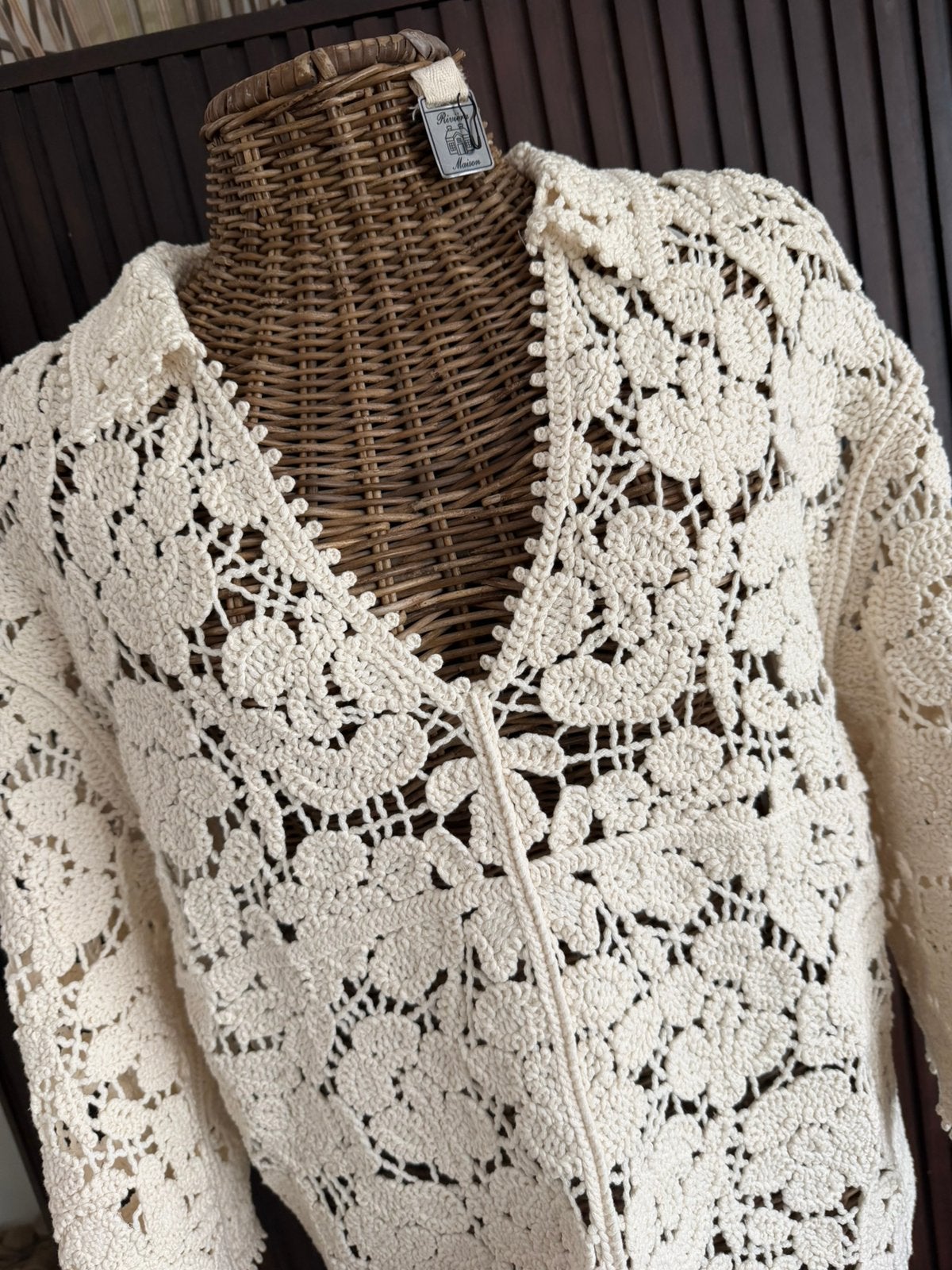 Nieuwe Gehaakte top van H&M maat M, Maat 38/40 (M), H&M, Beige, Nieuw