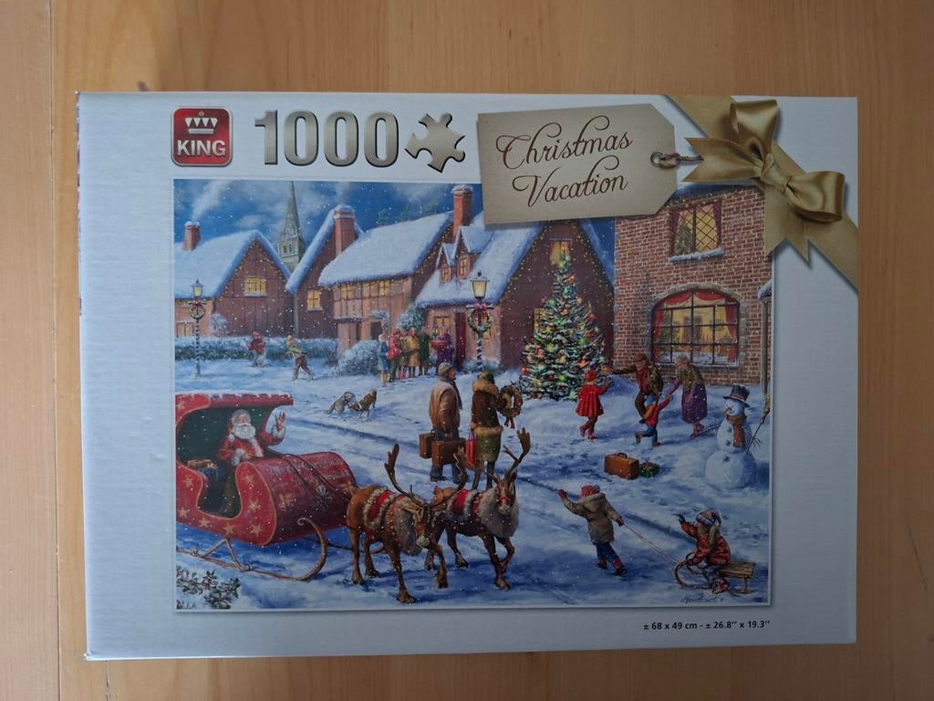 Kerst puzzel, Ophalen of Verzenden, Zo goed als nieuw, 1:35 tot 1:50