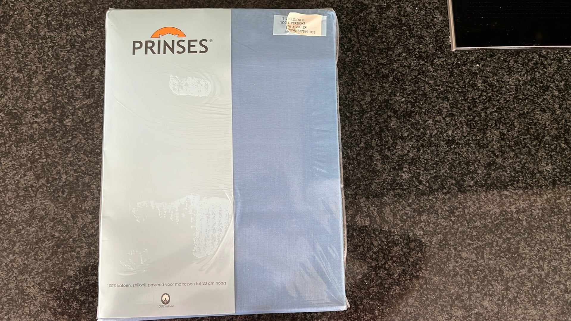 Nieuw Prinses hoeslaken 70x200 kleur blauw katoen, Eenpersoons, Blauw, Hoeslaken of Sloop, Katoen