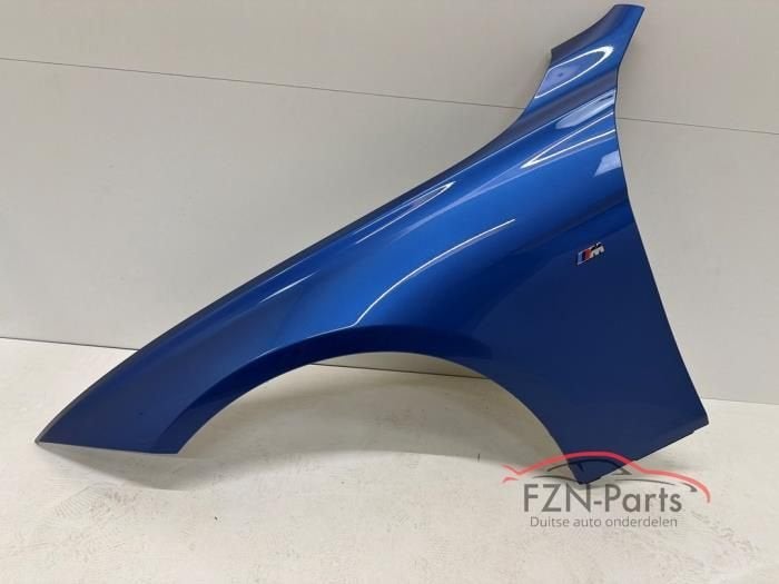 BMW 3-serie F30 Zijscherm spatscherm Blauw M-pakket, Ophalen of Verzenden, Gebruikt