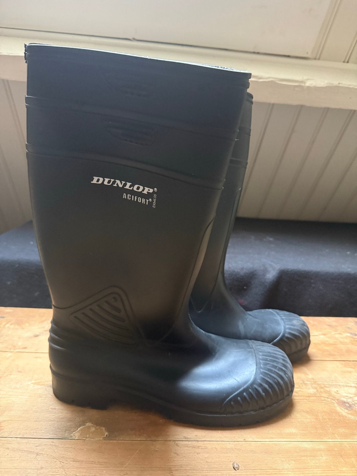 Dunlop Acifort werklaarzen - Maat 45, Ophalen of Verzenden, Gedragen, Zwart, Werkschoenen