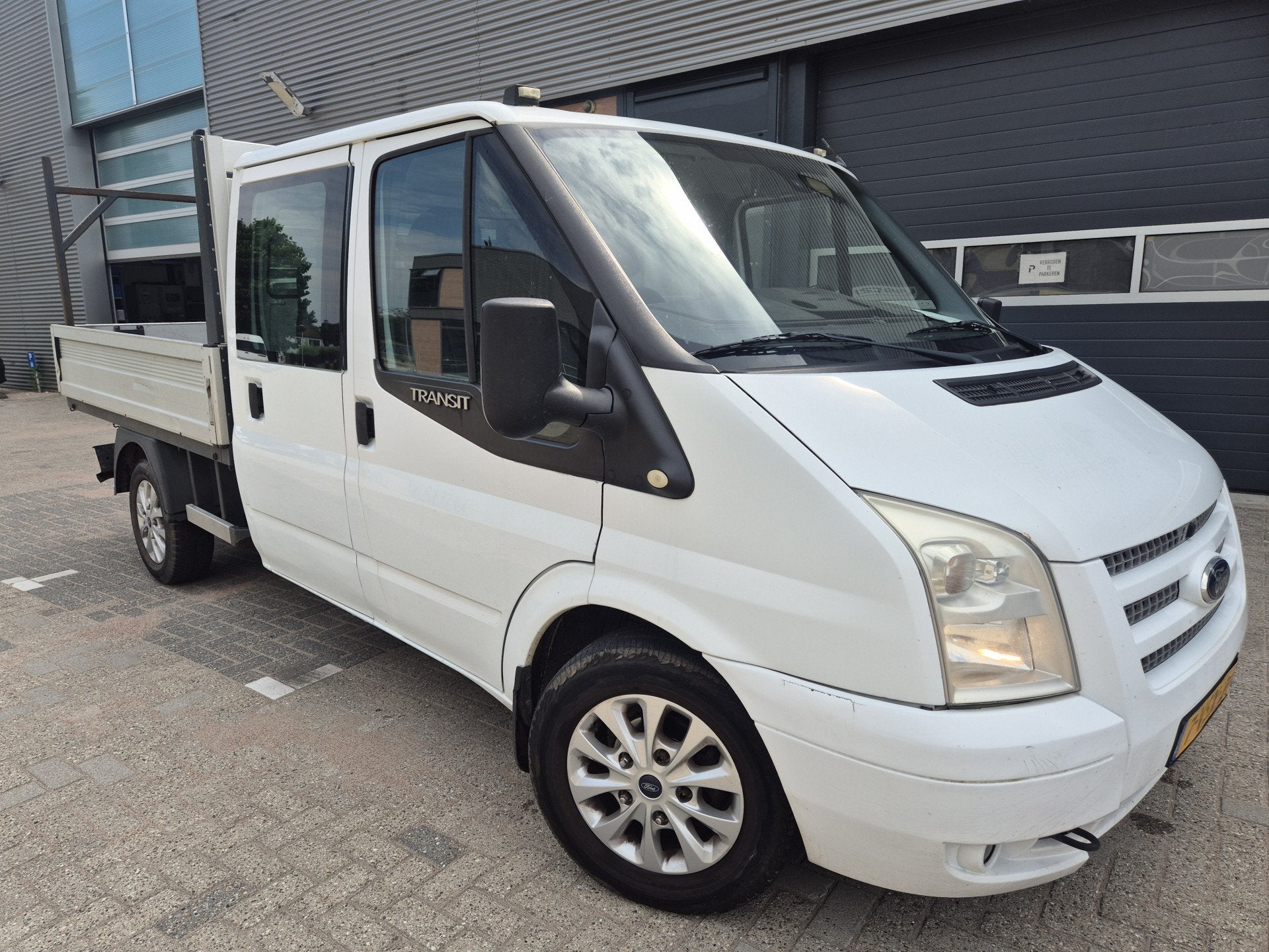 Ford Transit 300M 2.2 TDC 7-pers pick-up 90.000km MARGE Ambi, Auto's, Voorwielaandrijving, Euro 5, 101 pk, Gebruikt