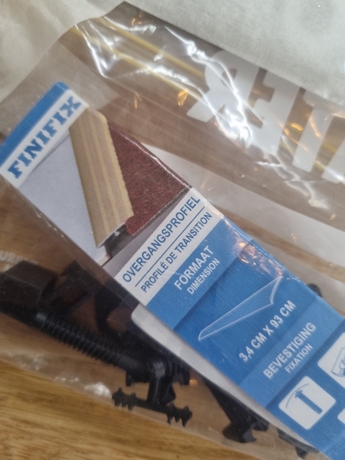 Overgangsprofiel laminaat - finifix, Ophalen, Mdf, 200 tot 250 cm, Plinten