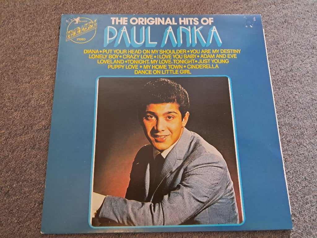 Paul Anka LP - The Original Hits Of Paul Anka, Cd's en Dvd's, Vinyl | Pop, Ophalen, LP, Gebruikt, Pop