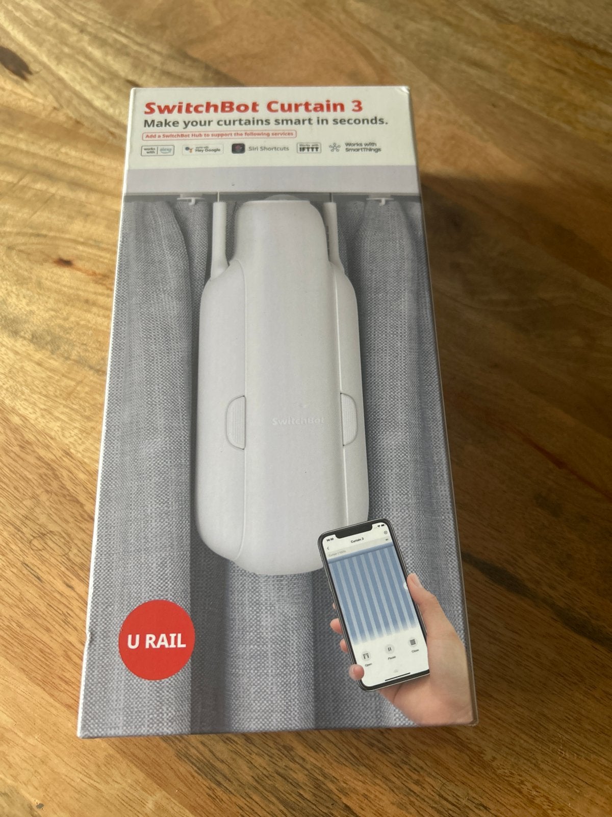 SwitchBot Curtain 3 U Rail - Smart Gordijnopener, Overige merken, Wit, Nieuw, Ophalen of Verzenden