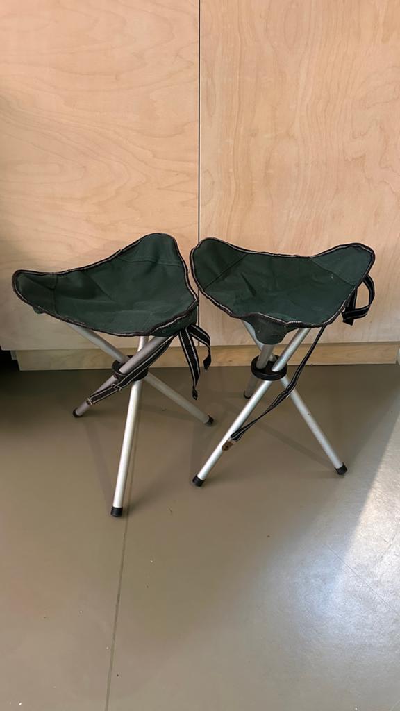 2x Camping stoeltjes - Opvouwbaar en compact, Ophalen of Verzenden, Gebruikt