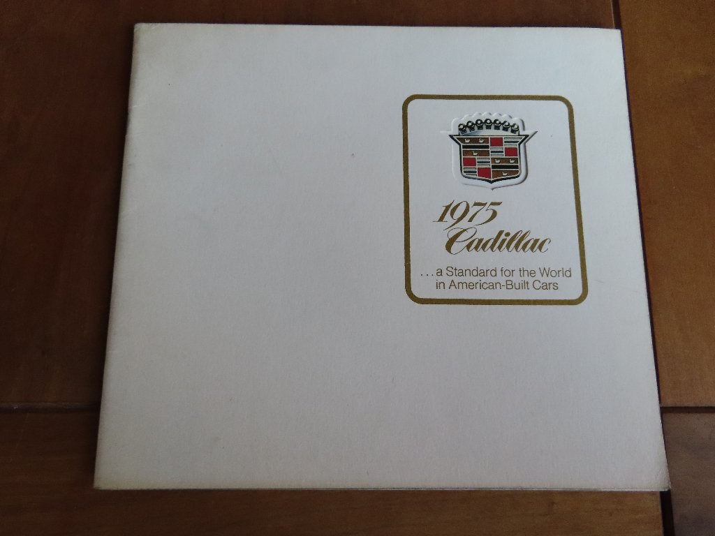 Folder Cadillac programma 1975, zeer fraai, Ophalen of Verzenden, Zo goed als nieuw, Overige merken, Cadillac