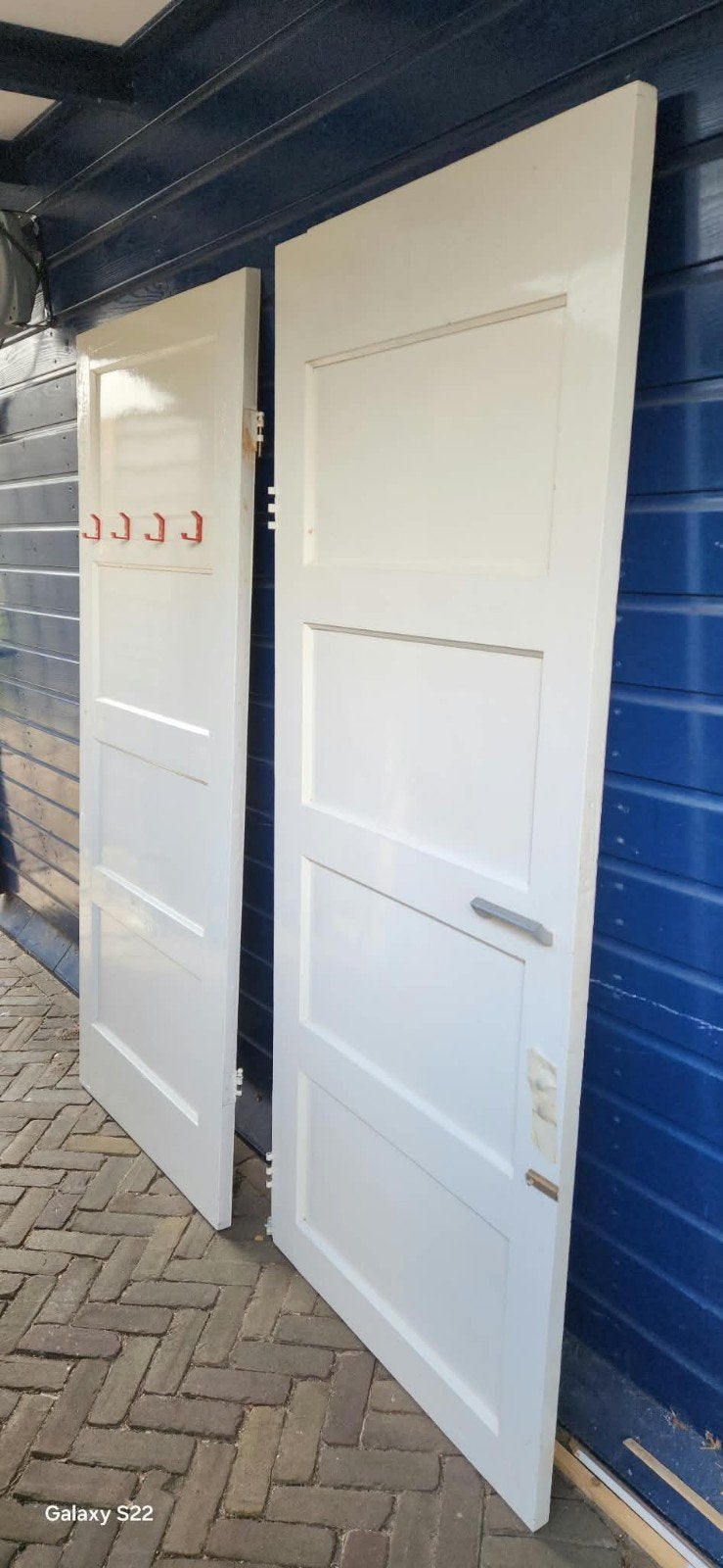 Jaren 30 binnendeuren, Doe-het-zelf en Verbouw, Deuren en Horren, Ophalen, Gebruikt, 80 tot 100 cm, Binnendeur