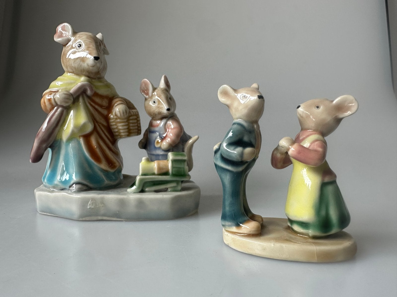 Porseleinen Albert Kessler Muizenbeeldjes 2x, Antiek en Kunst, Ophalen of Verzenden
