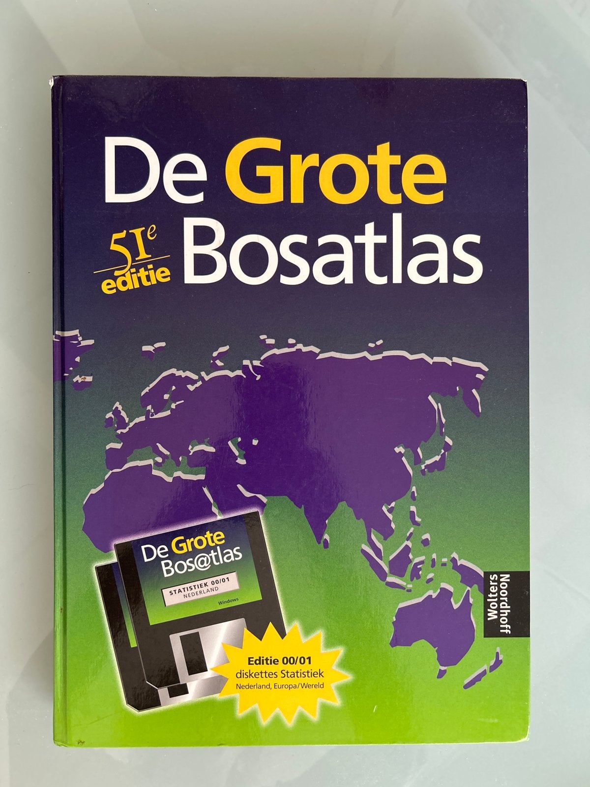 De Grote Bosatlas 51e editie met diskettes, Boeken, Bosatlas, Ophalen of Verzenden, Zo goed als nieuw, 1800 tot 2000