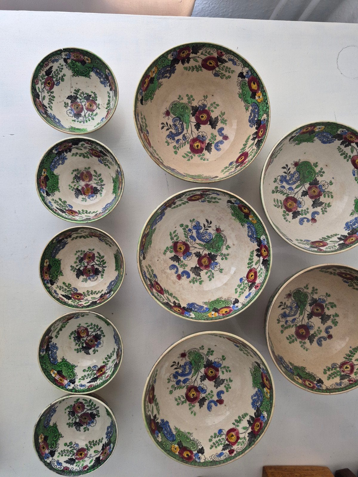 10 kommen 'Wild Rose' Petrus Ragout, Antiek en Kunst, Antiek | Keramiek en Aardewerk, Ophalen of Verzenden