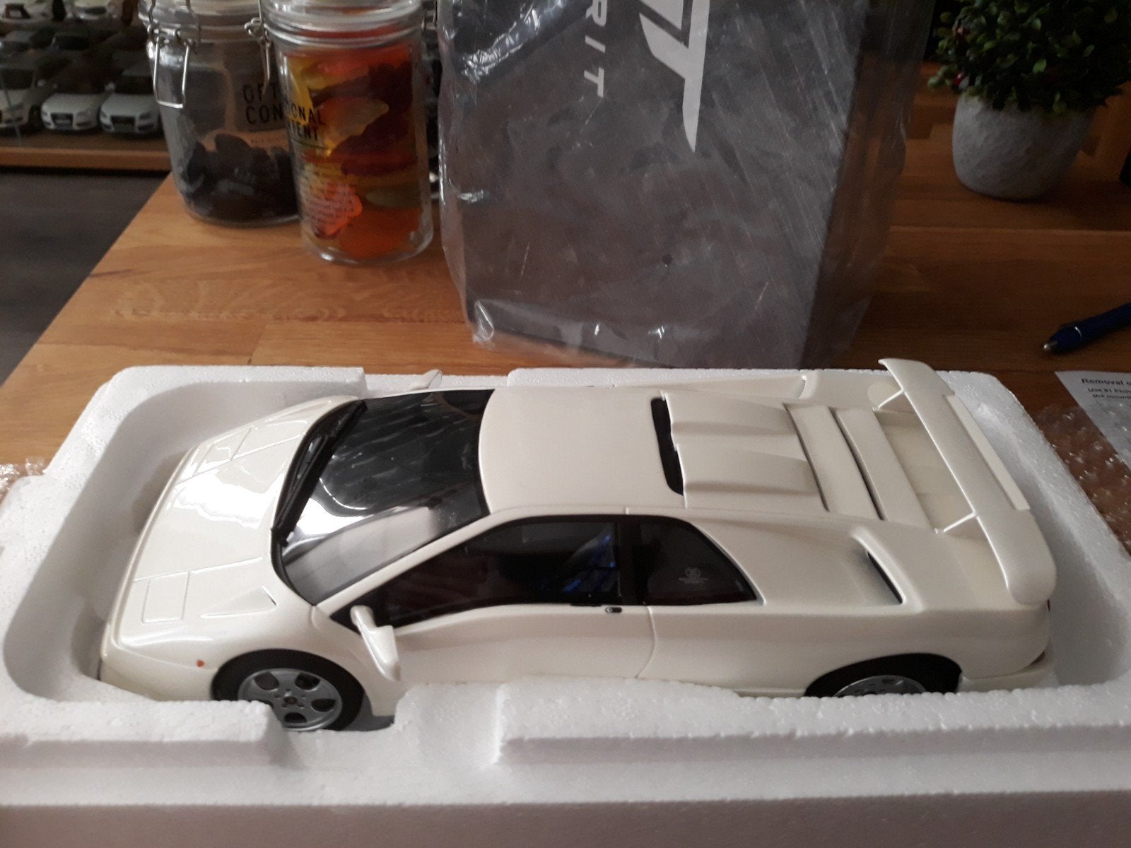 kyosho GT Spirit Lamborghini Diablo SE30 Jotta wit, Ophalen of Verzenden, Zo goed als nieuw, Auto, Kyosho