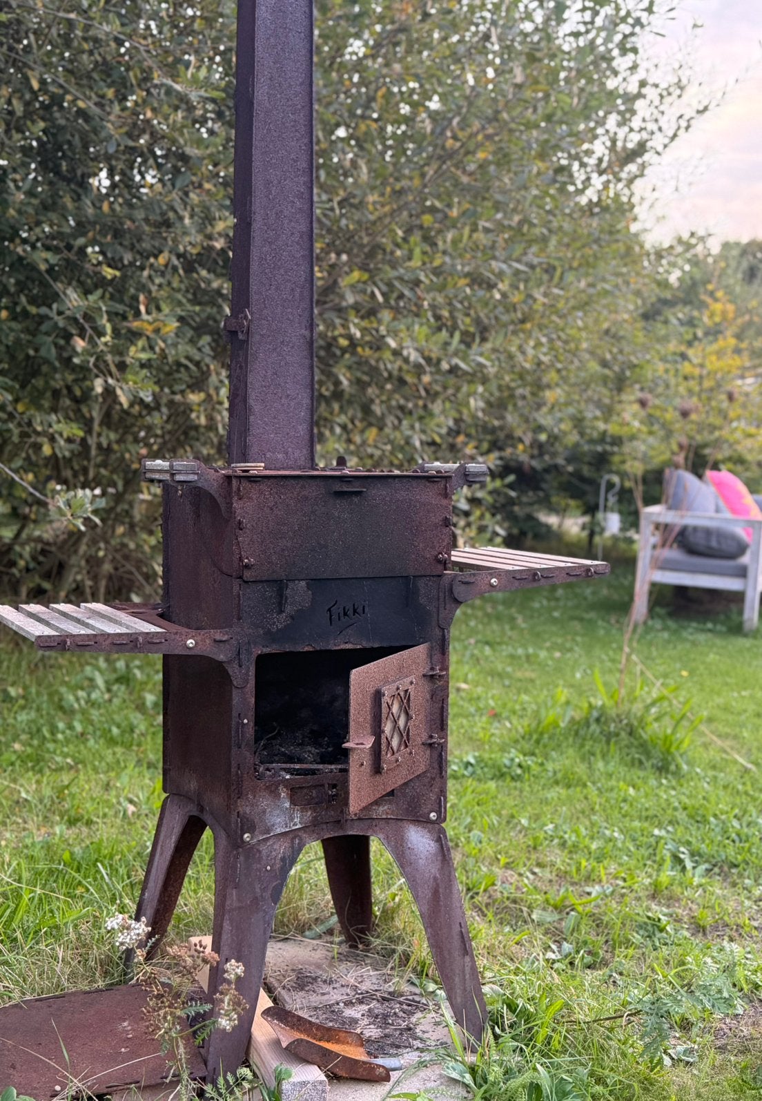 Fikki buitenkachel/ bbq, Tuin en Terras, Ophalen, Gebruikt