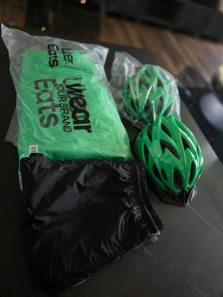 Uber eats fietshelm kleding, Ophalen of Verzenden, Nieuw, M, Heer of Dame