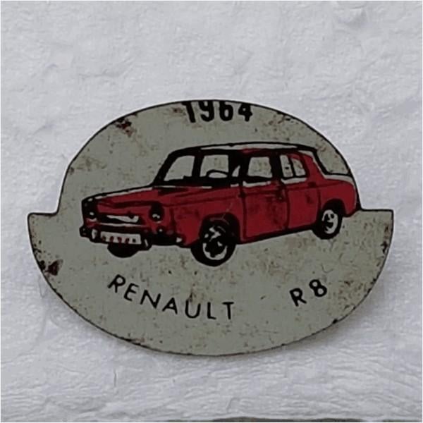 SP0291 Speldje 1964 Renault R8 rood, Ophalen of Verzenden, Gebruikt, Overige onderwerpen