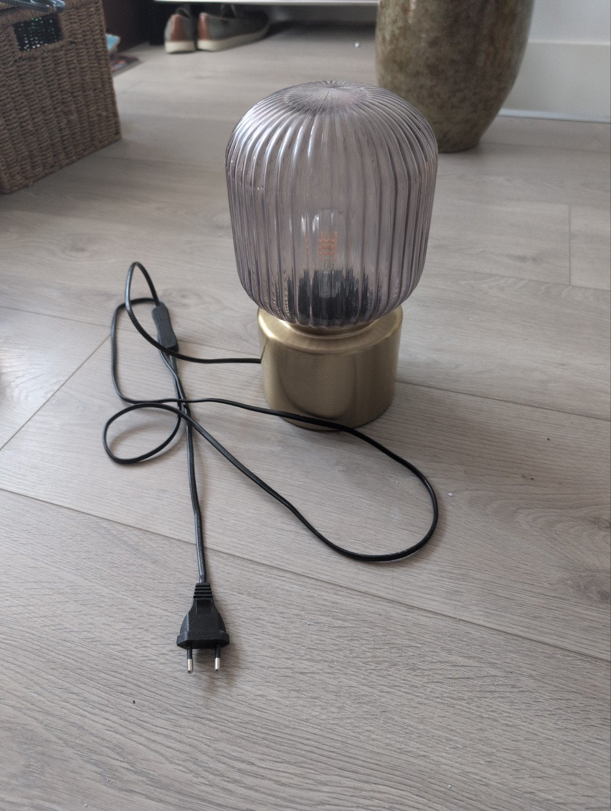 IKEA Solklint Nachtlampje - Modern Design, Met schakelaar, Ophalen of Verzenden, Zo goed als nieuw, Glas