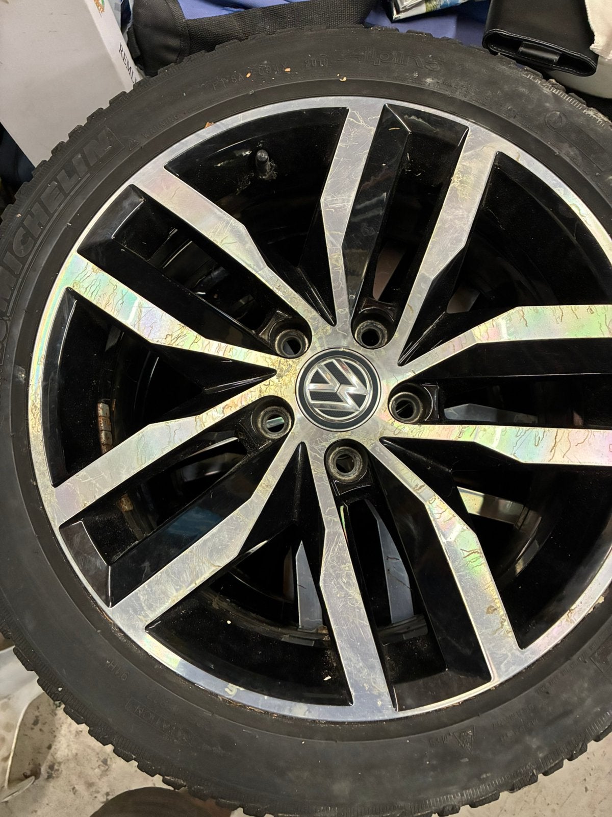 LM velgen 17 inch voor VW Golf 6/7/8 incl banden 225/45-17, Auto-onderdelen, Banden en Velgen, Ophalen, Velg(en), 17 inch, Winterbanden