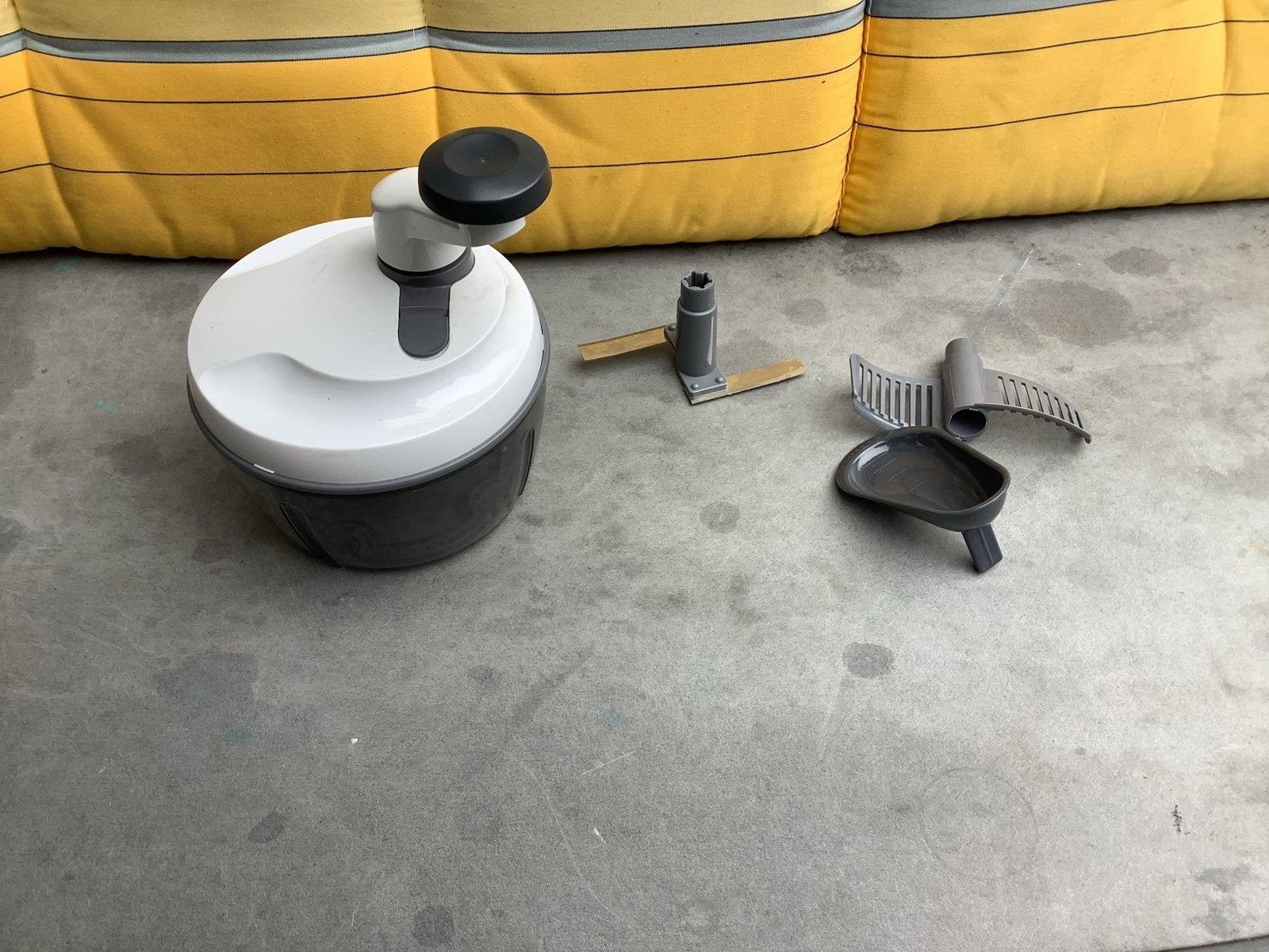 Tupperware Quick Chef Keukenmachine Wit/Grijs zgan, Gebruikt, Wit, Overige typen, Ophalen of Verzenden
