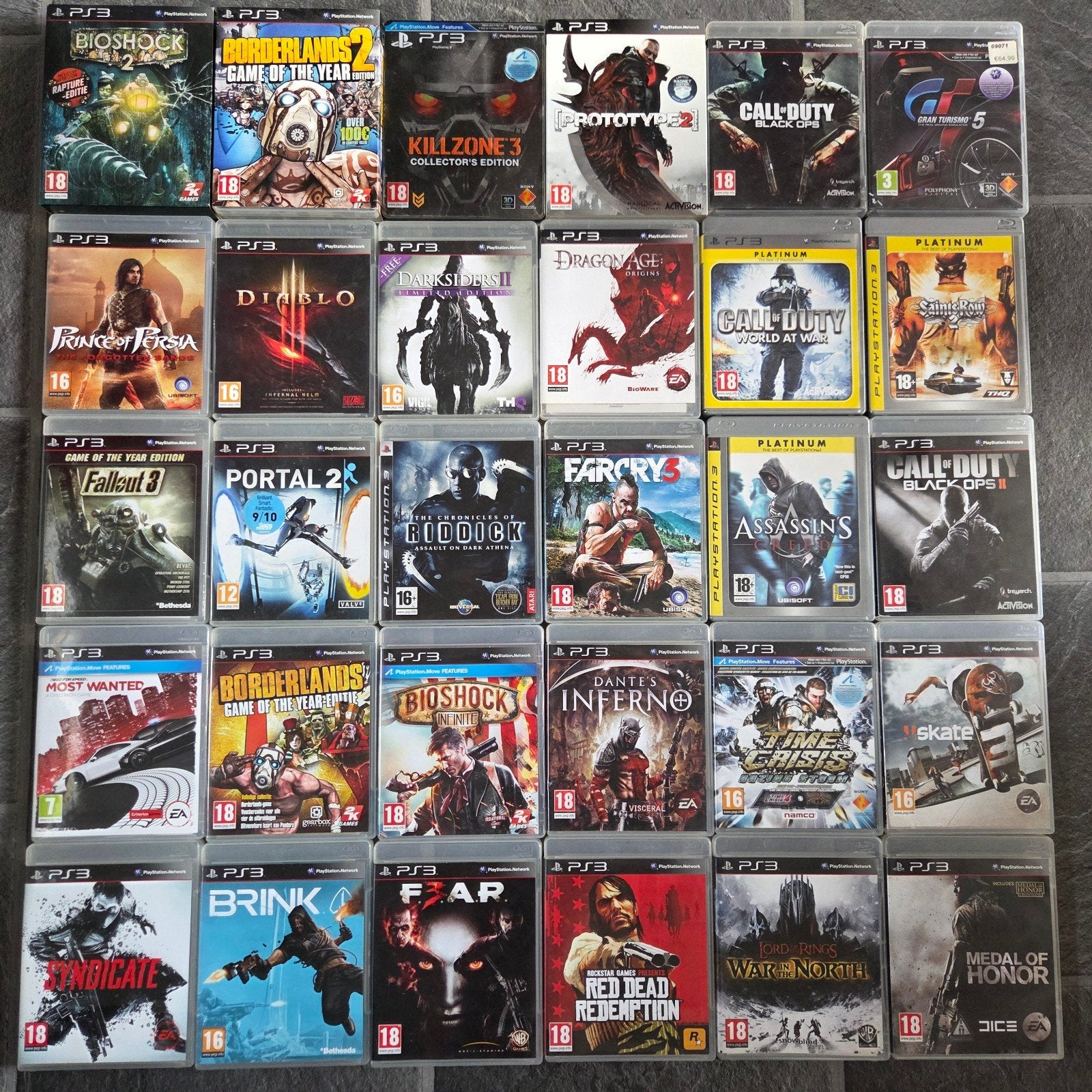 Grote collectie PS3 games - Diverse genres, Gebruikt, Vanaf 18 jaar, Overige genres, 2 spelers